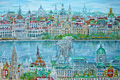 Imagination of the city of Budapest